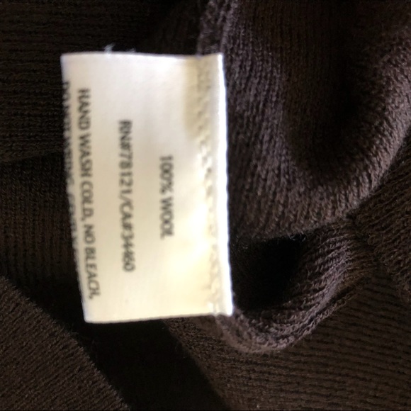 Eileen Fisher Choc Brown Scoop Neck Shell PS NWT - Picture 5 of 5